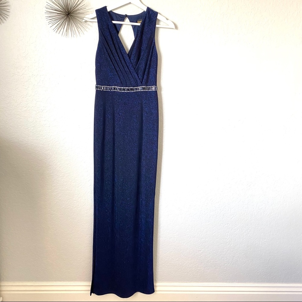 Laundry by Shelli Segal Blue Evening Dress Size 2